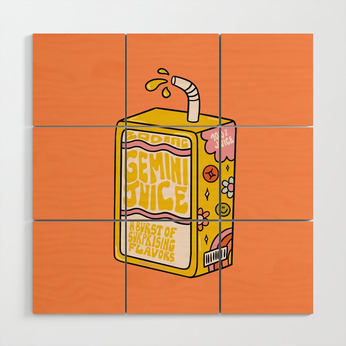 Gemini Juice Box Wood Wall Art Gallery Image 1