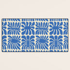 Abstract organic nature plant leaf pattern Desk Mat Gallery Image 3