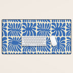 Abstract organic nature plant leaf pattern Desk Mat Gallery Image 1