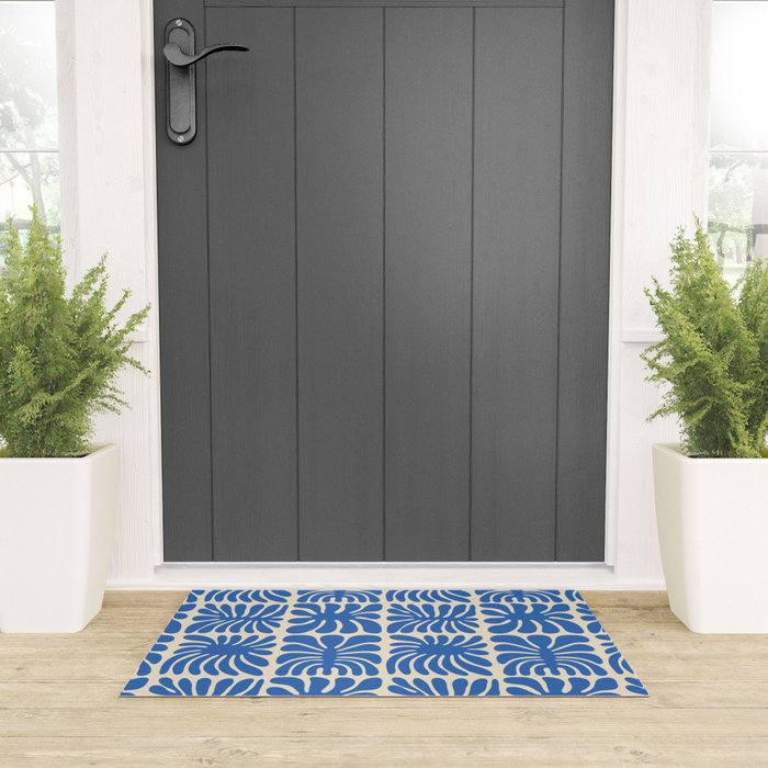 Abstract organic nature plant leaf pattern Welcome Mat Gallery Image 3