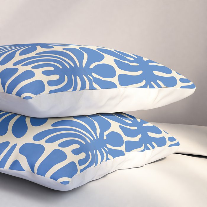 Abstract organic nature plant leaf pattern Pillow Sham Gallery Image 3