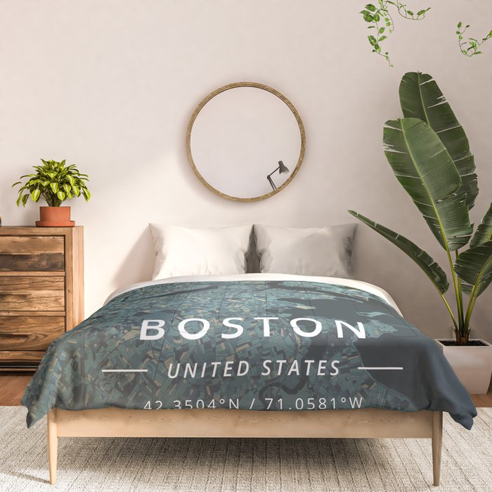Boston, United States - Cream Blue Comforter Gallery Image 3
