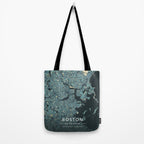 Boston, United States - Cream Blue Tote Bag Gallery Image 2