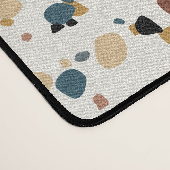 Festive Speckled Dot Pattern - Natural Neutral Boho Desk Mat Gallery Image 4