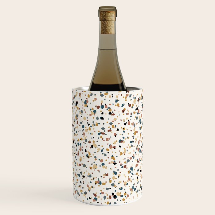Festive Speckled Dot Pattern - Natural Neutral Boho Wine Chiller Gallery Image 3