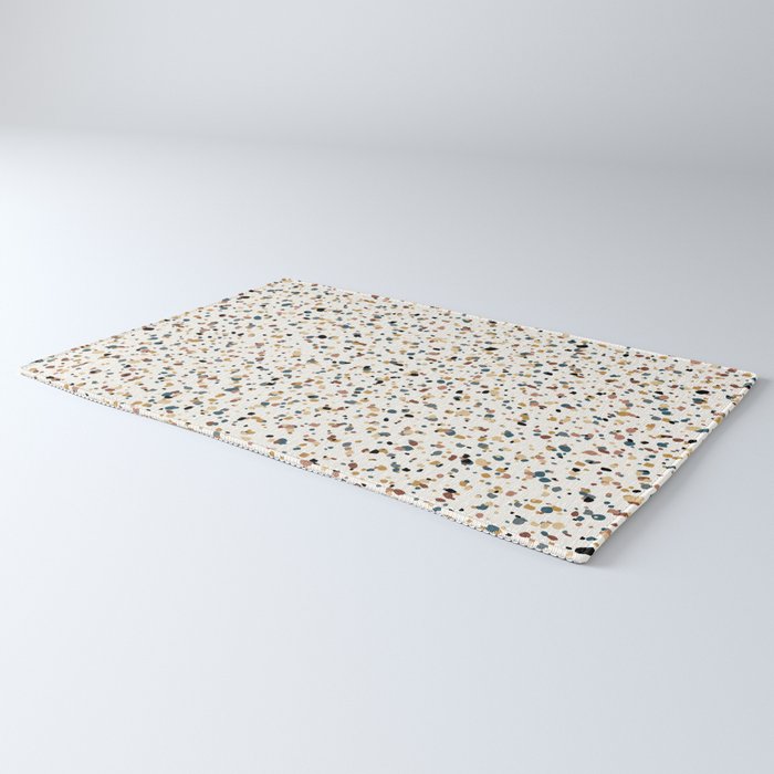 Festive Speckled Dot Pattern - Natural Neutral Boho Rug Gallery Image 3