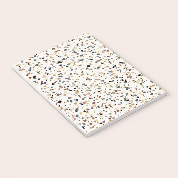 Festive Speckled Dot Pattern - Natural Neutral Boho Notebook Gallery Image 3