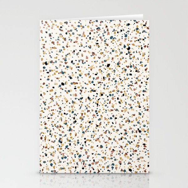 Festive Speckled Dot Pattern - Natural Neutral Boho Stationery Card Gallery Image 2