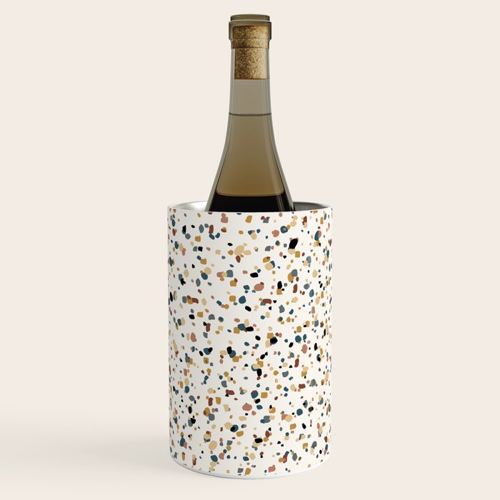 Festive Speckled Dot Pattern - Natural Neutral Boho Wine Chiller Gallery Image 1