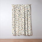 Festive Speckled Dot Pattern - Natural Neutral Boho Window Curtain Gallery Image 3