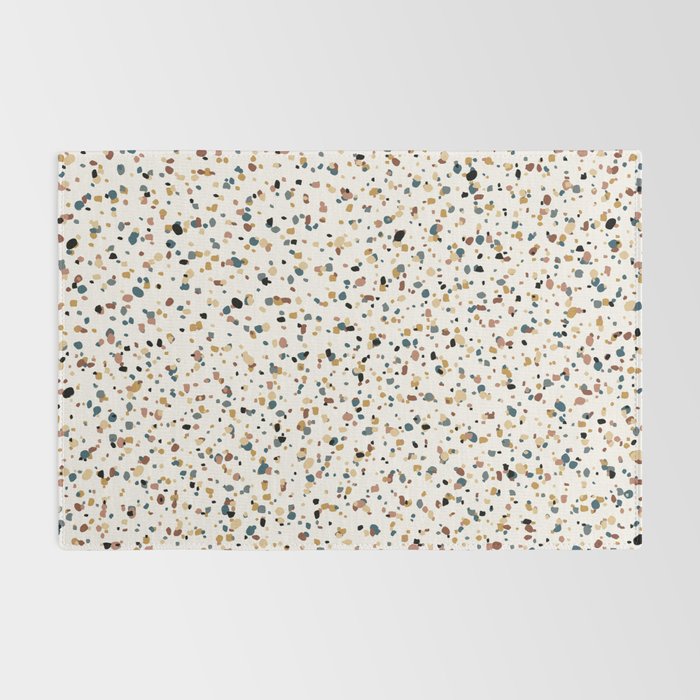 Festive Speckled Dot Pattern - Natural Neutral Boho Rug Gallery Image 2