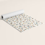 Festive Speckled Dot Pattern - Natural Neutral Boho Yoga Mat Gallery Image 2