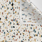 Festive Speckled Dot Pattern - Natural Neutral Boho Wall Tapestry Gallery Image 3
