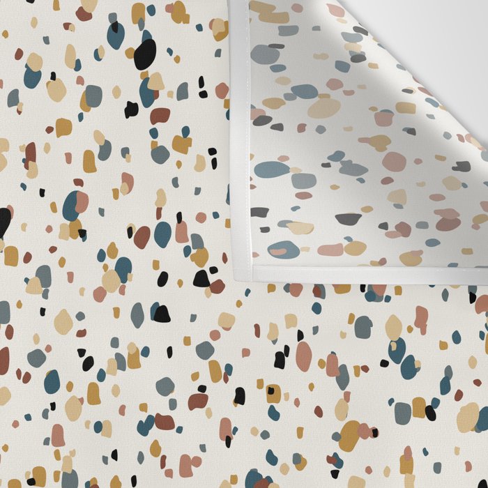 Festive Speckled Dot Pattern - Natural Neutral Boho Wall Tapestry Gallery Image 3