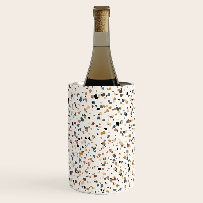 Festive Speckled Dot Pattern - Natural Neutral Boho Wine Chiller Gallery Image 2