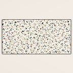 Festive Speckled Dot Pattern - Natural Neutral Boho Desk Mat Gallery Image 3