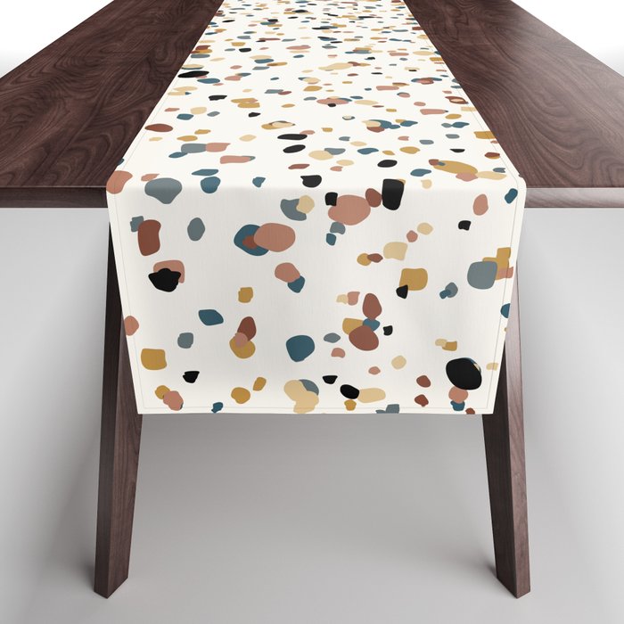 Festive Speckled Dot Pattern - Natural Neutral Boho Table Runner Gallery Image 1
