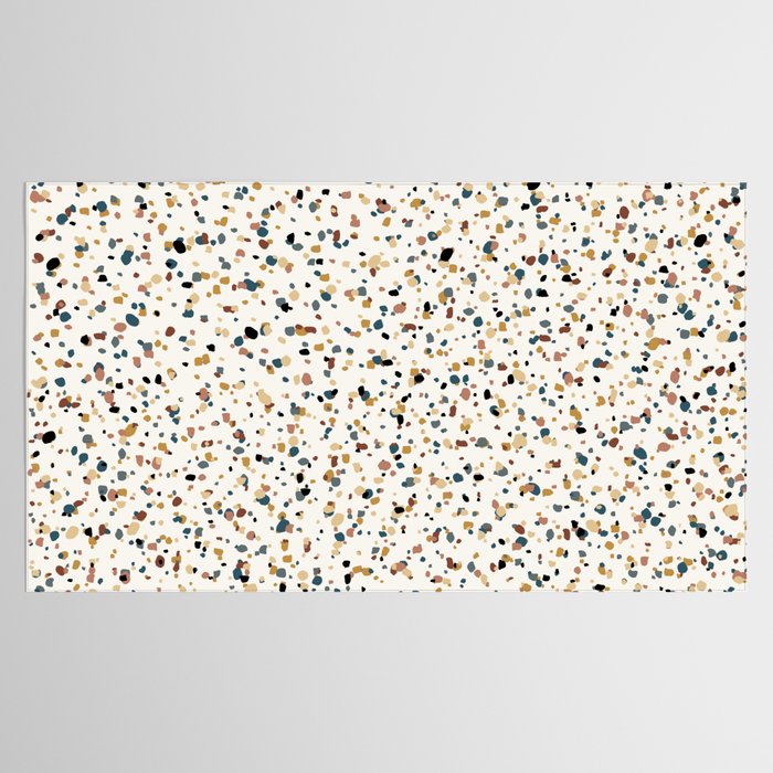 Festive Speckled Dot Pattern - Natural Neutral Boho Tablecloth Gallery Image 2