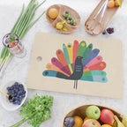 Whimsical Peacok Cutting Board Gallery Image 2