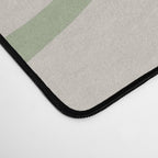 Liquid Swirl Abstract Pattern in Almond and Sage Green Desk Mat Gallery Image 4