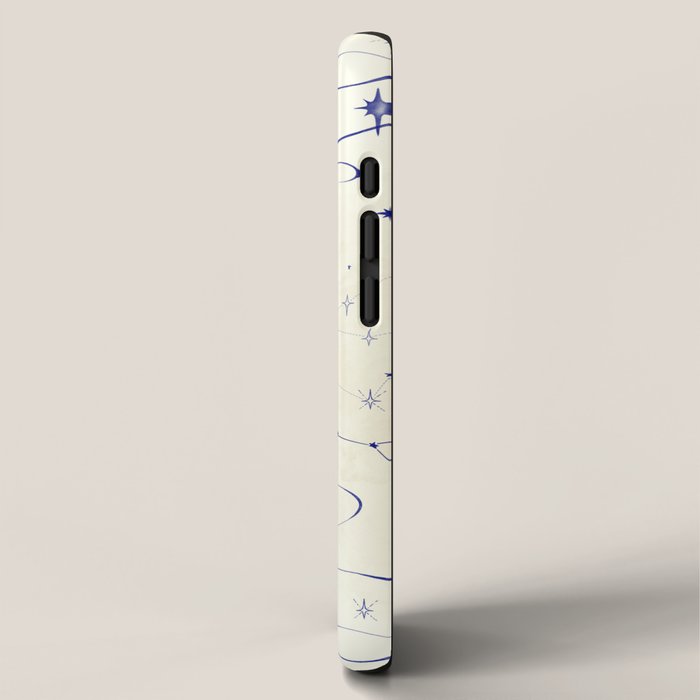 White and dark blue mystical starry night iPhone Case Gallery Image 2