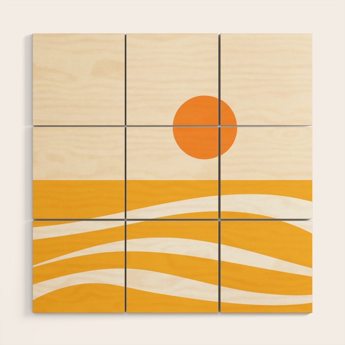 Abstract Landscape 25B Wood Wall Art Gallery Image 1