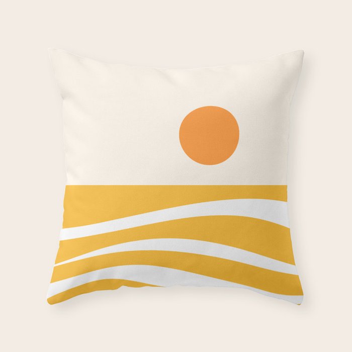 Abstract Landscape 25B Throw Pillow Gallery Image 6