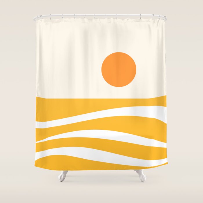 Abstract Landscape 25B Shower Curtain Gallery Image 1