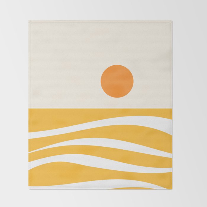 Abstract Landscape 25B Throw Blanket Gallery Image 2