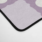Retro Daisy Flower Checker in Purple Desk Mat Gallery Image 4