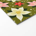 Poinsettia Pattern Welcome Mat Gallery Image 2