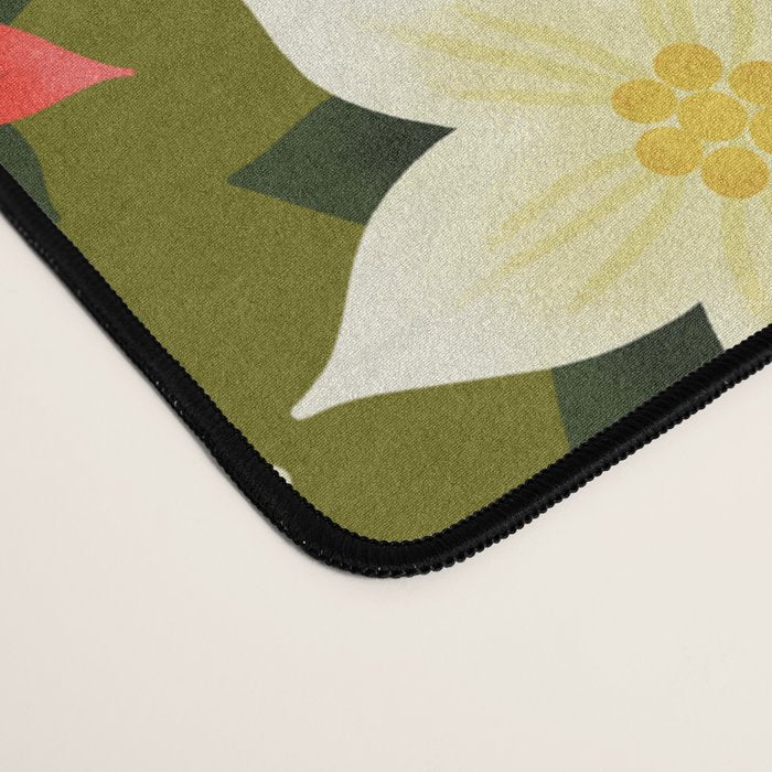 Poinsettia Pattern Desk Mat Gallery Image 4