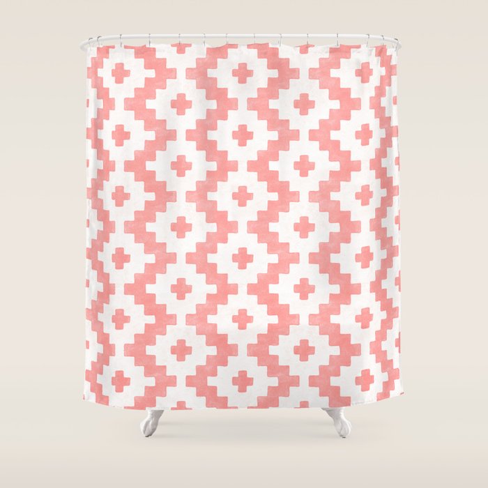 Taos - Blush Shower Curtain Gallery Image 1