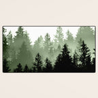 Green Forest Dream #1 #decor #art #society6 Desk Mat Gallery Image 3