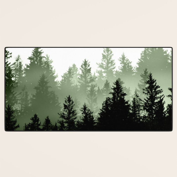 Green Forest Dream #1 #decor #art #society6 Desk Mat Gallery Image 3