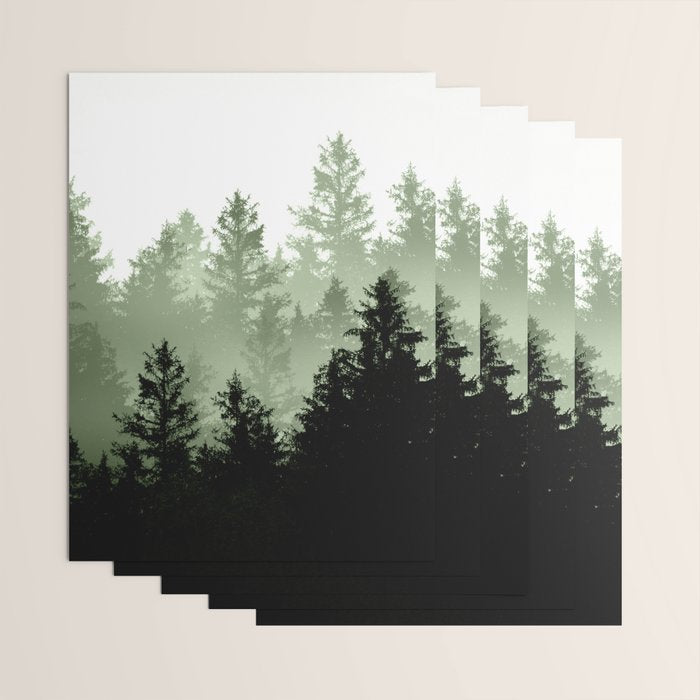 Green Forest Dream #1 #decor #art #society6 Wrapping Paper Gallery Image 3