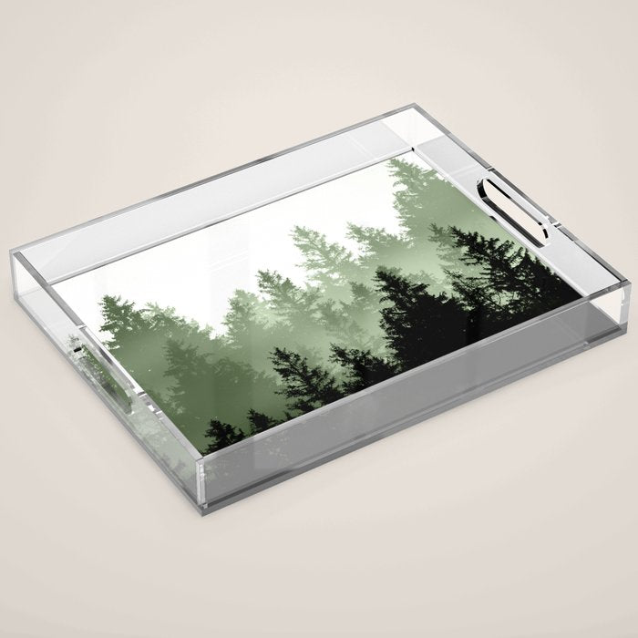 Green Forest Dream #1 #decor #art #society6 Acrylic Tray Gallery Image 1