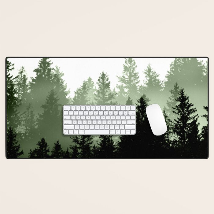 Green Forest Dream #1 #decor #art #society6 Desk Mat Gallery Image 1