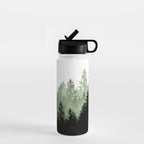Green Forest Dream #1 #decor #art #society6 Water Bottle Gallery Image 1