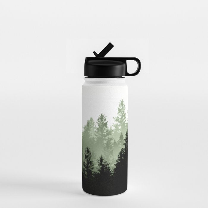Green Forest Dream #1 #decor #art #society6 Water Bottle Gallery Image 1