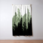 Green Forest Dream #1 #decor #art #society6 Window Curtain Gallery Image 3