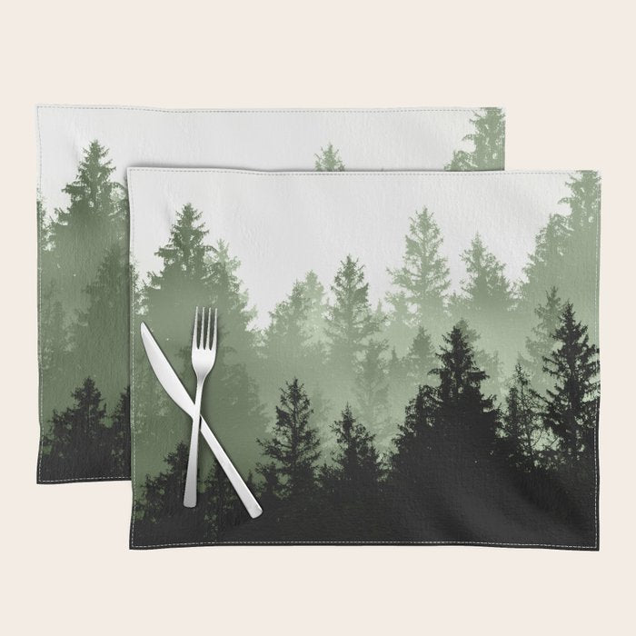 Green Forest Dream #1 #decor #art #society6 Placemat Gallery Image 1