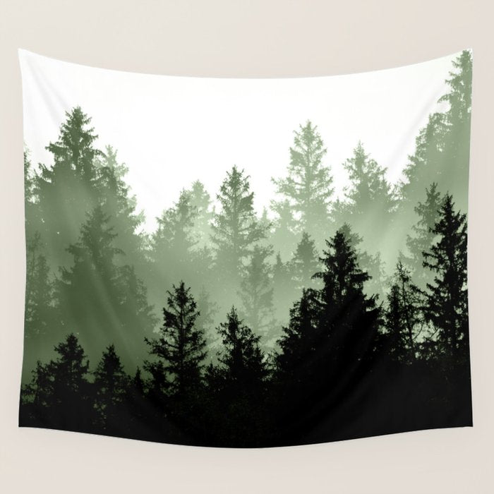 Green Forest Dream #1 #decor #art #society6 Wall Tapestry Gallery Image 4