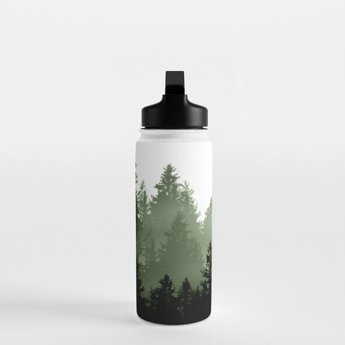 Green Forest Dream #1 #decor #art #society6 Water Bottle Gallery Image 3
