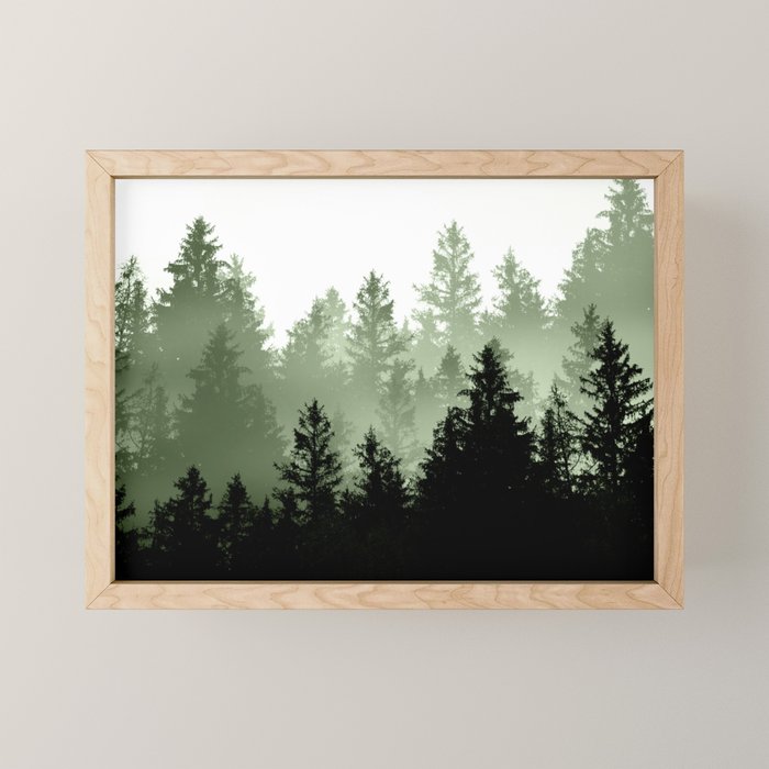 Green Forest Dream #1 #decor #art #society6 Mini Art Print Gallery Image 1
