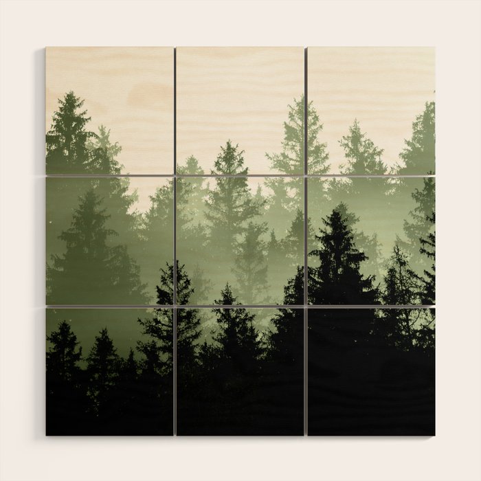 Green Forest Dream #1 #decor #art #society6 Wood Wall Art Gallery Image 1
