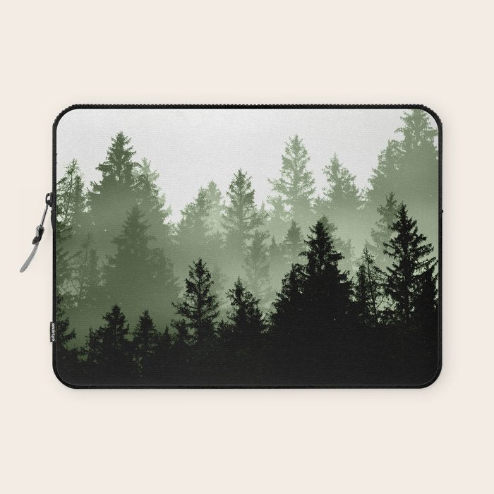 Green Forest Dream #1 #decor #art #society6 Laptop Sleeve Gallery Image 1