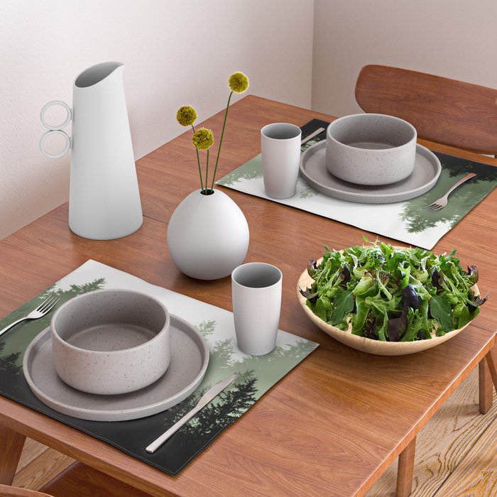 Green Forest Dream #1 #decor #art #society6 Placemat Gallery Image 2