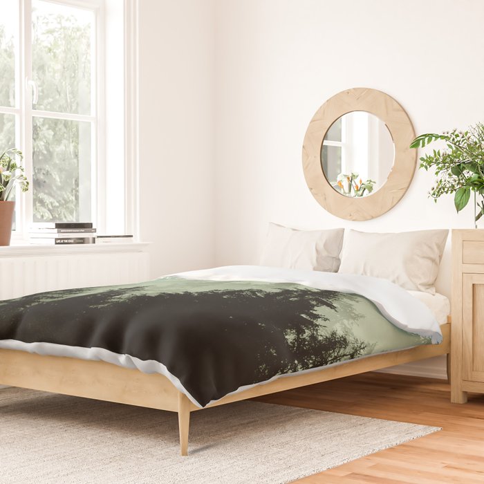 Green Forest Dream #1 #decor #art #society6 Duvet Cover Gallery Image 2