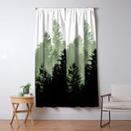 Green Forest Dream #1 #decor #art #society6 Window Curtain Gallery Image 5